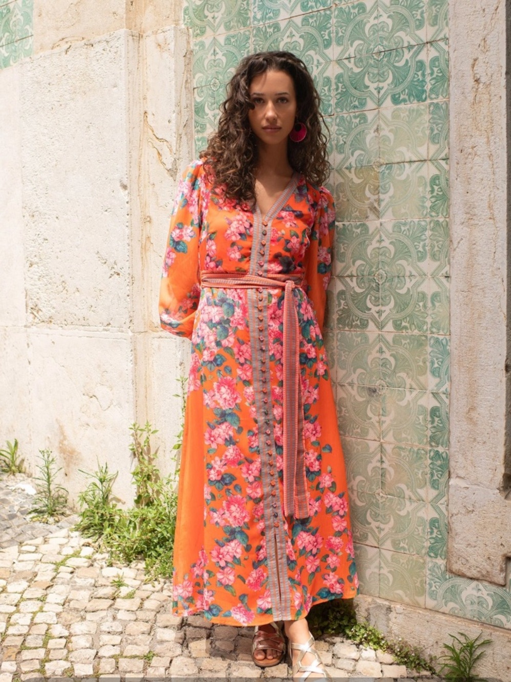 Raishma Athena Orange Dress